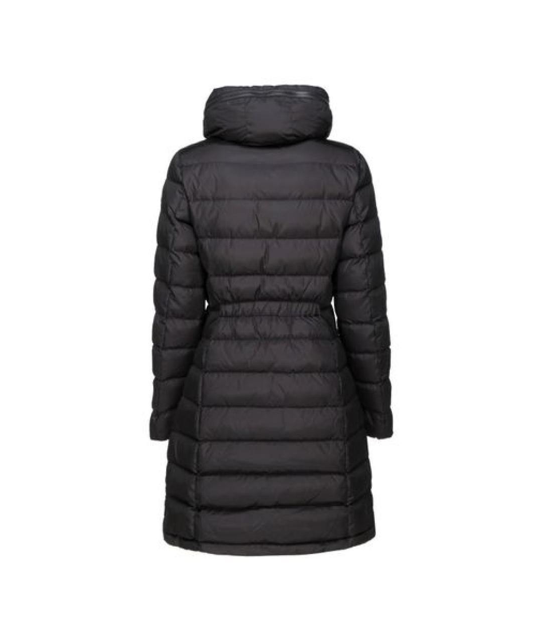MONCLER Черное полиамидовое пальто, фото 2