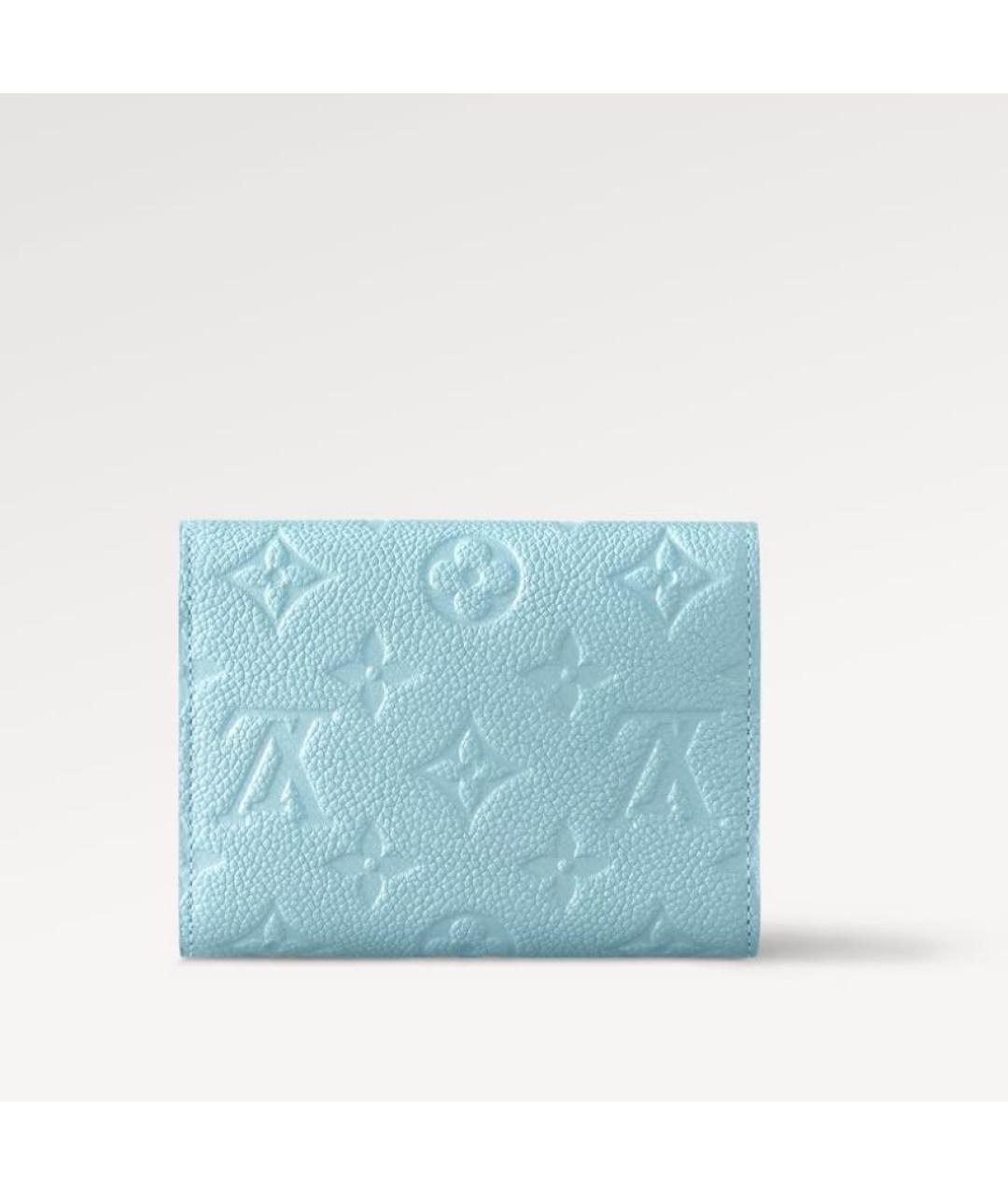 LOUIS VUITTON Бирюзовый кожаный кардхолдер, фото 4