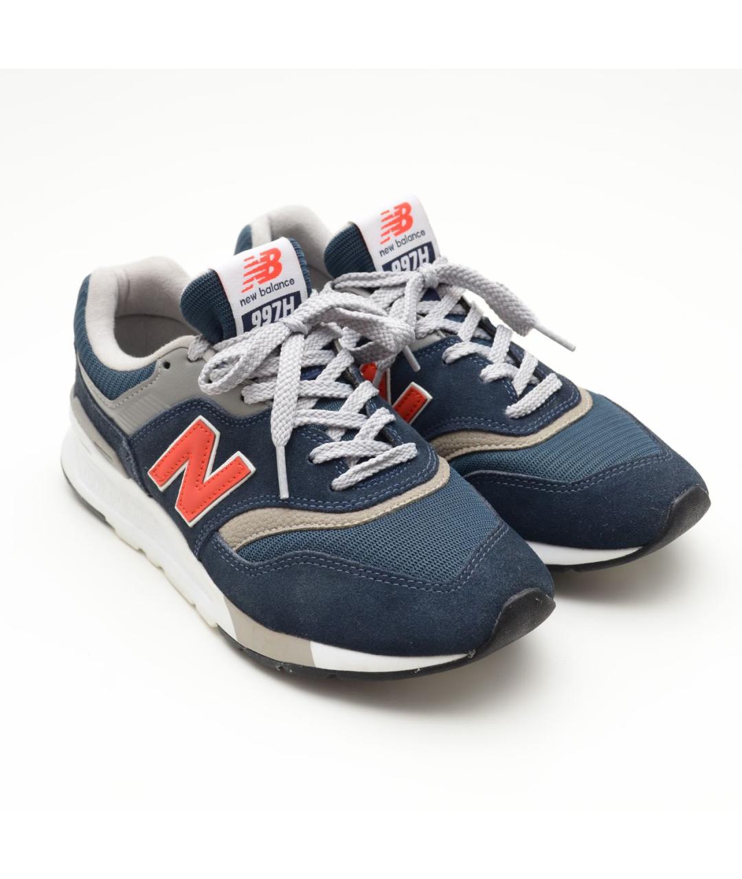 NEW BALANCE Темно-синие текстильные низкие кроссовки / кеды, фото 2