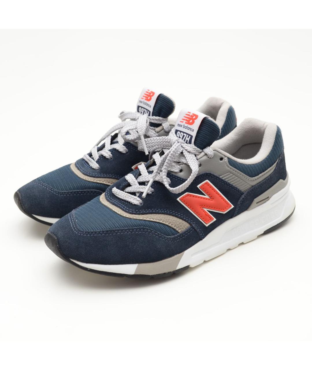 NEW BALANCE Темно-синие текстильные низкие кроссовки / кеды, фото 3