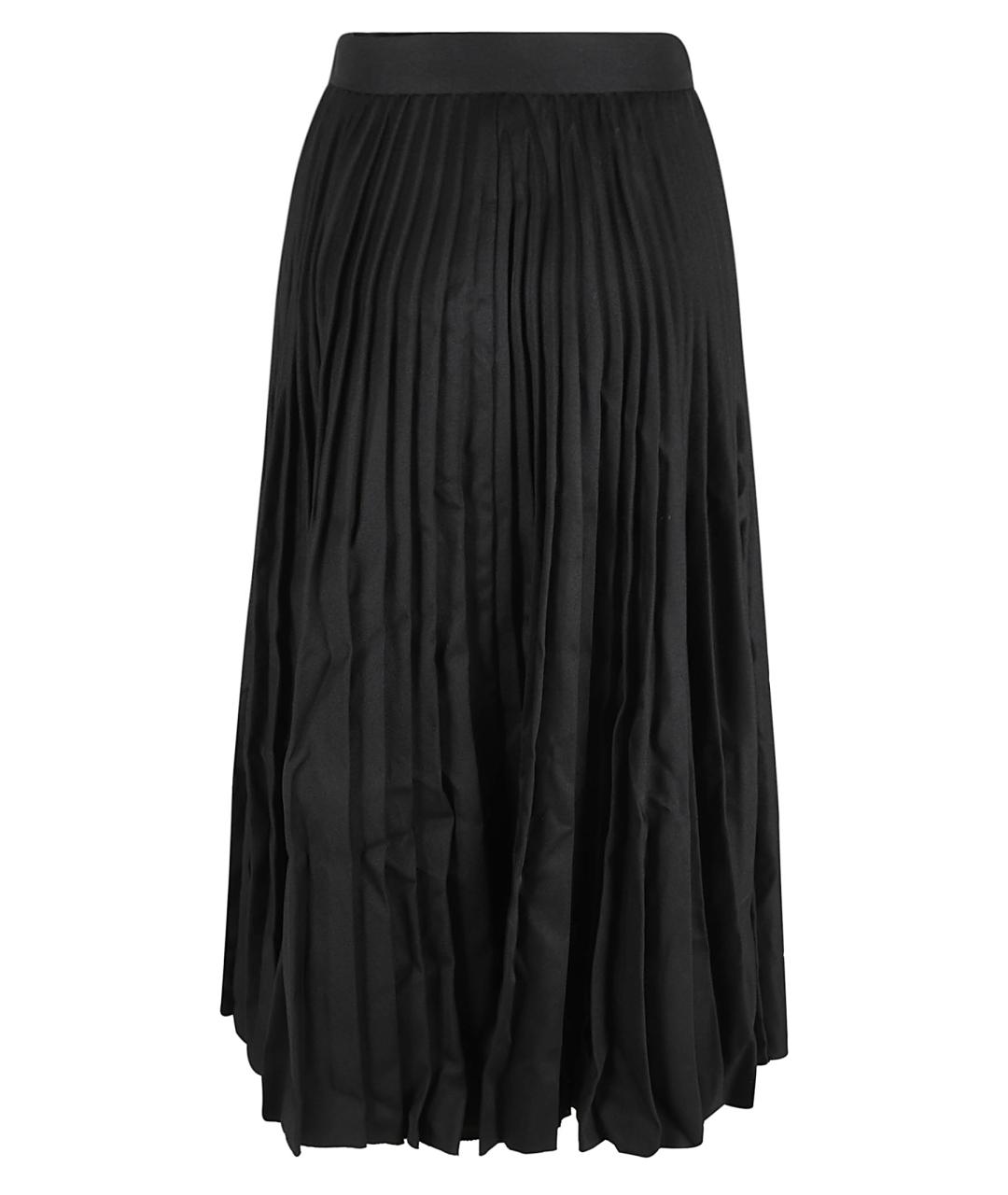 BALENCIAGA Черная шерстяная юбка миди, фото 2
