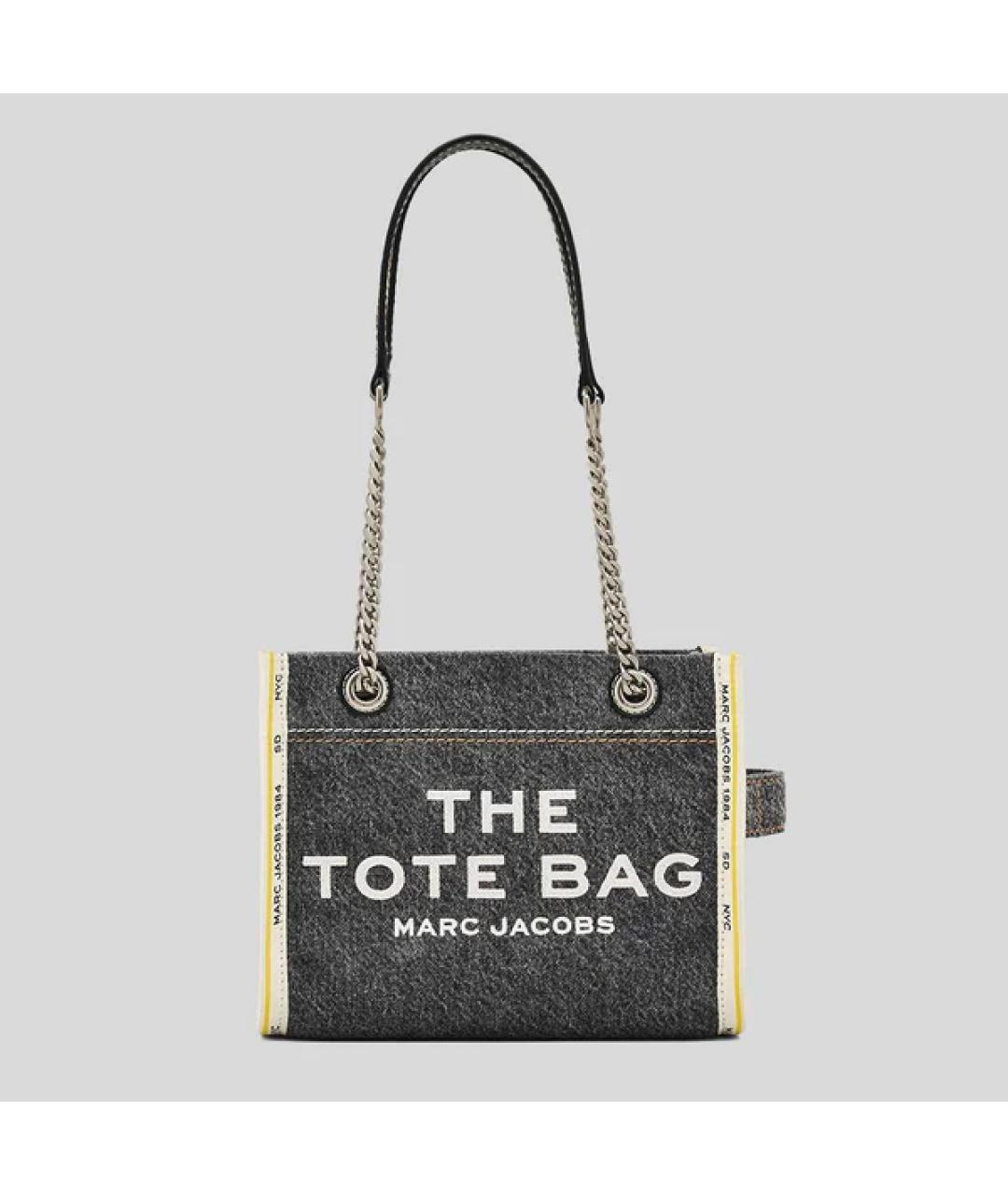 MARC JACOBS Серая хлопковая сумка тоут, фото 2