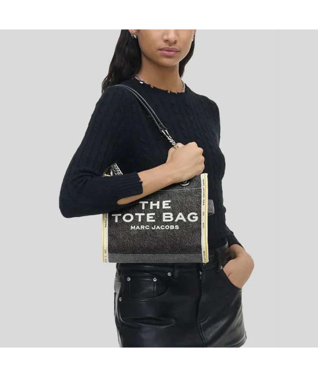 MARC JACOBS Серая хлопковая сумка тоут, фото 7