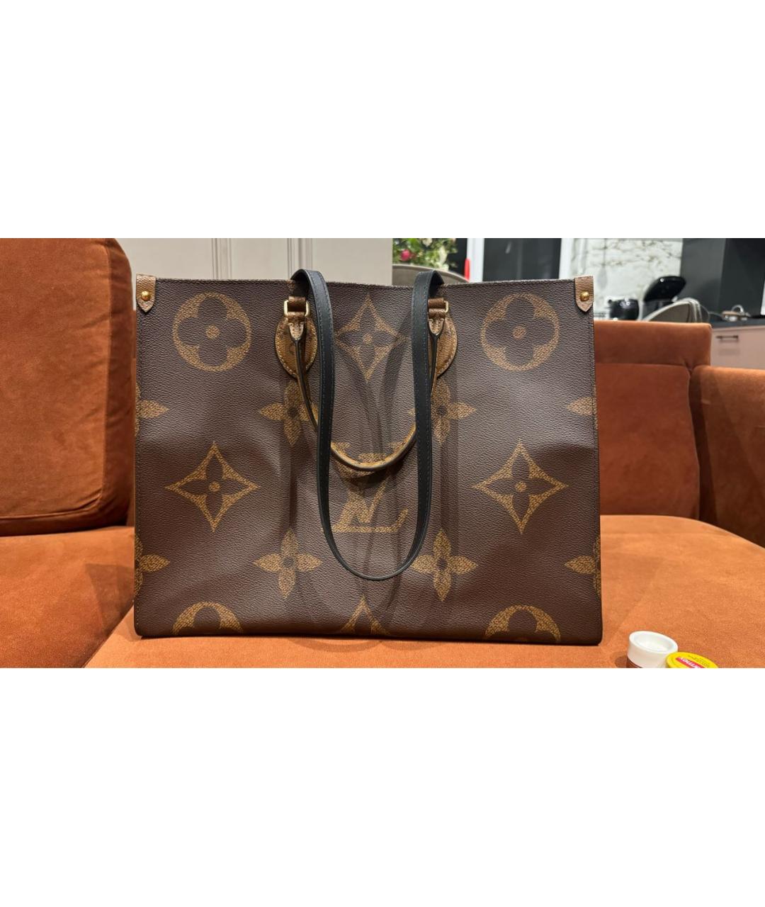 LOUIS VUITTON Коричневая сумка тоут, фото 5