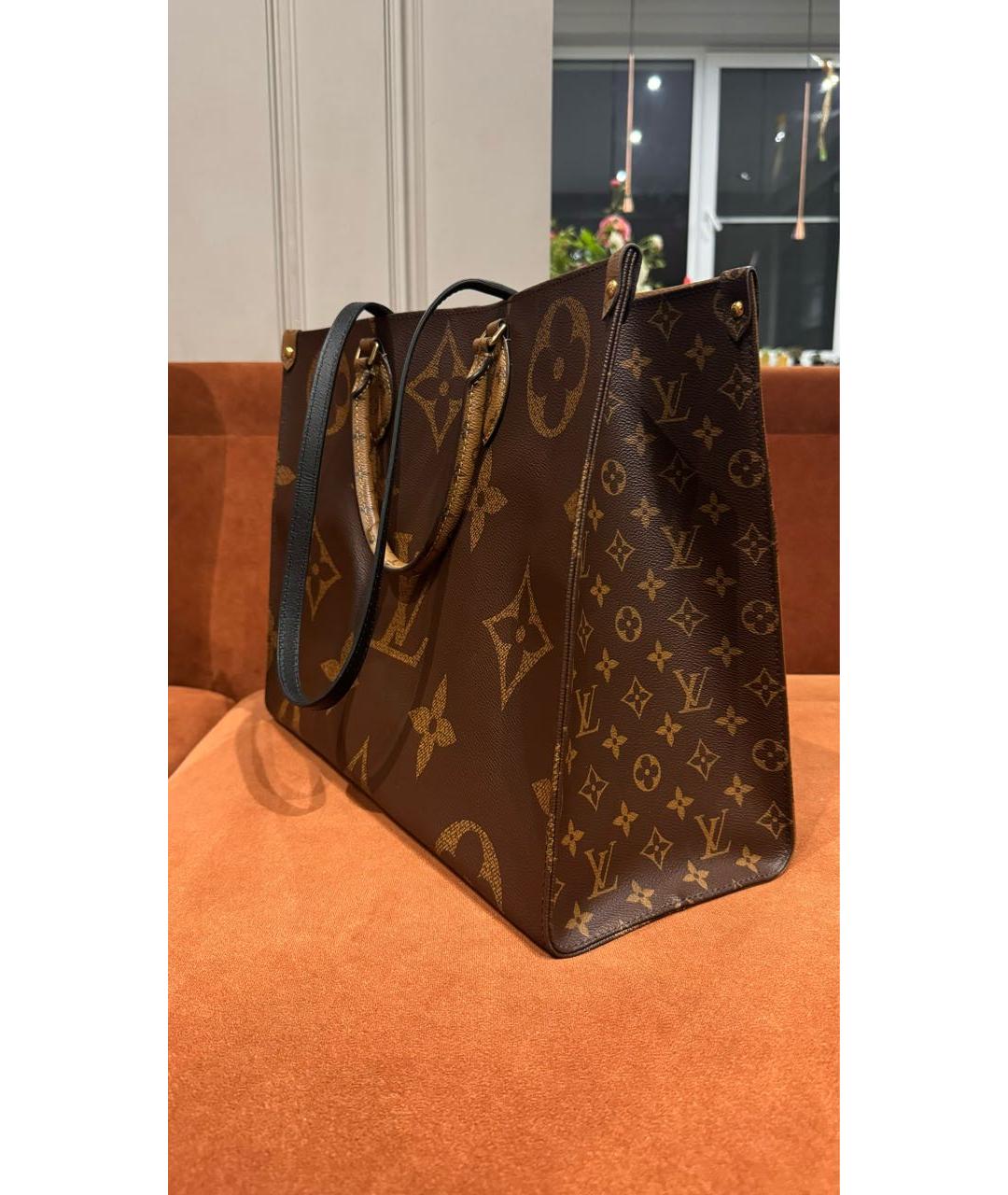 LOUIS VUITTON Коричневая сумка тоут, фото 2