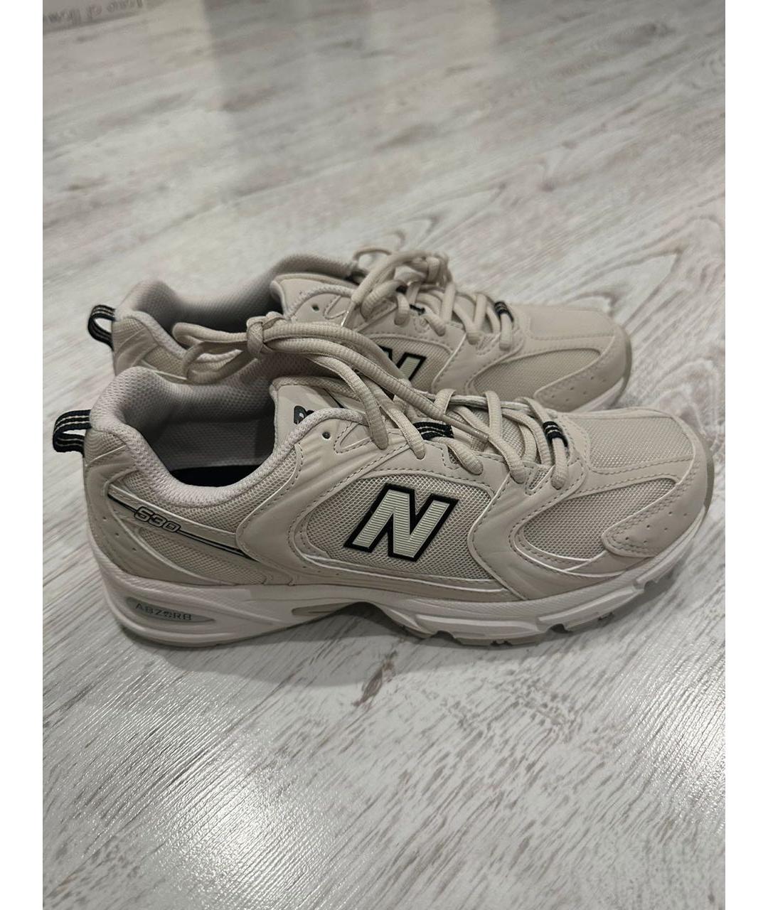 NEW BALANCE Бежевые кроссовки, фото 4