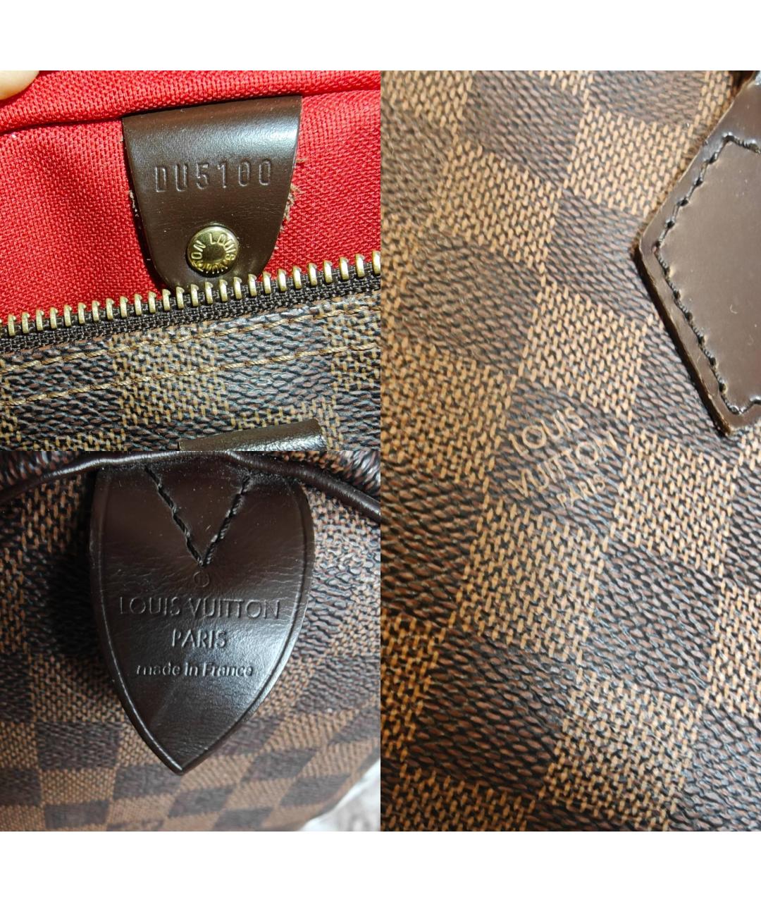 LOUIS VUITTON Коричневая сумка с короткими ручками, фото 4