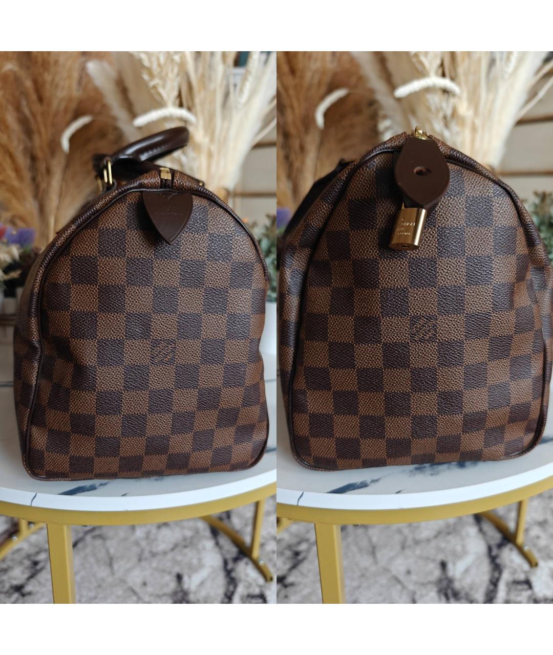 LOUIS VUITTON Коричневая сумка с короткими ручками, фото 7