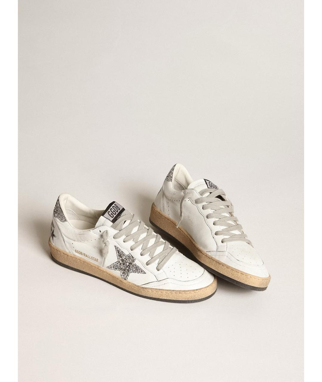 GOLDEN GOOSE DELUXE BRAND Белые кожаные кеды, фото 3