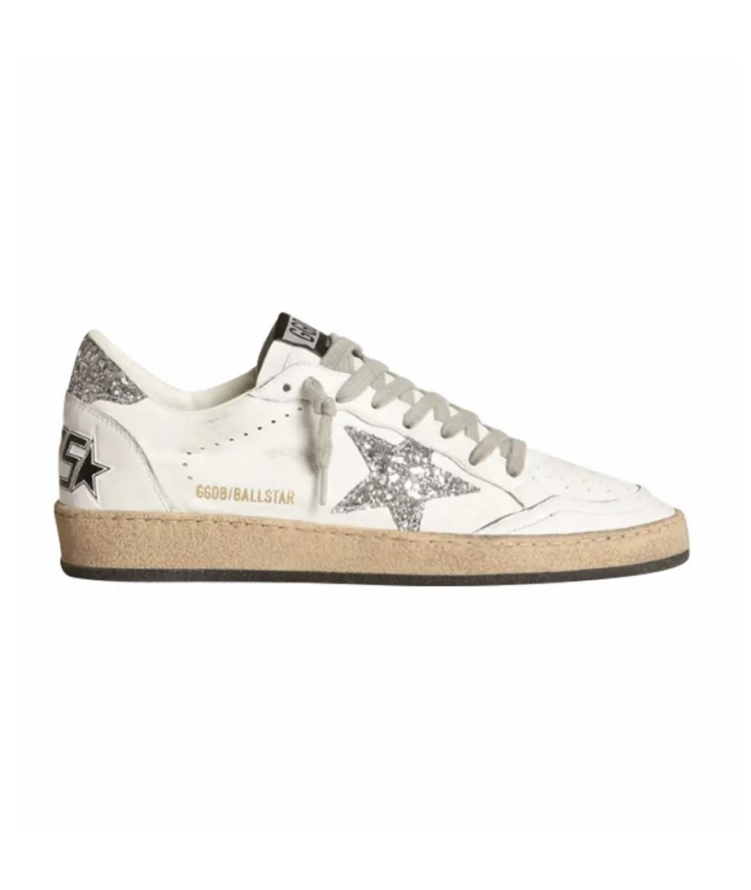 GOLDEN GOOSE DELUXE BRAND Белые кожаные кеды, фото 1