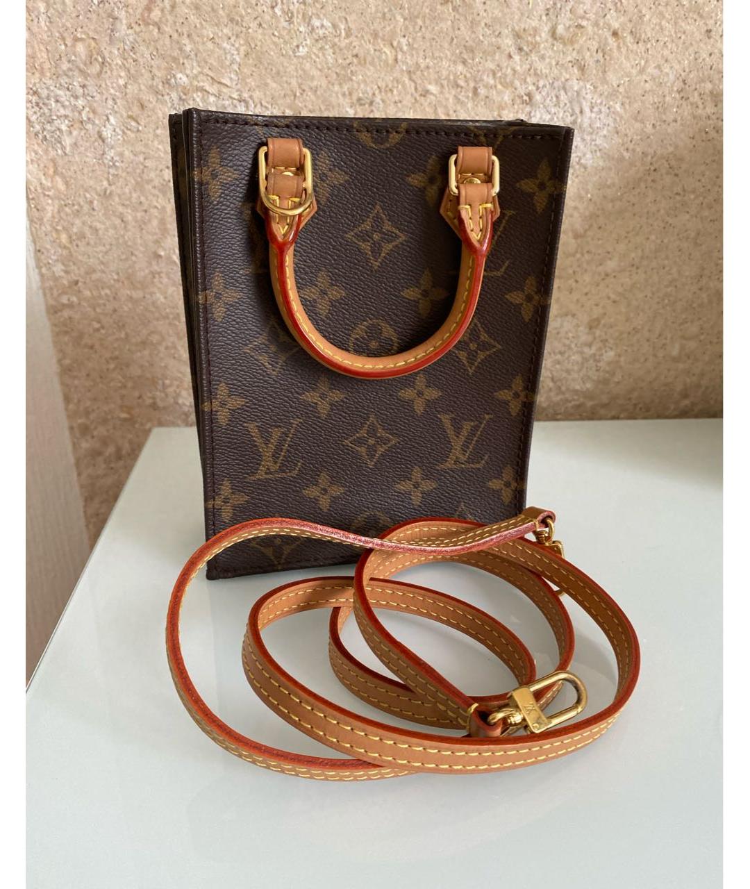 LOUIS VUITTON Коричневая сумка через плечо, фото 8