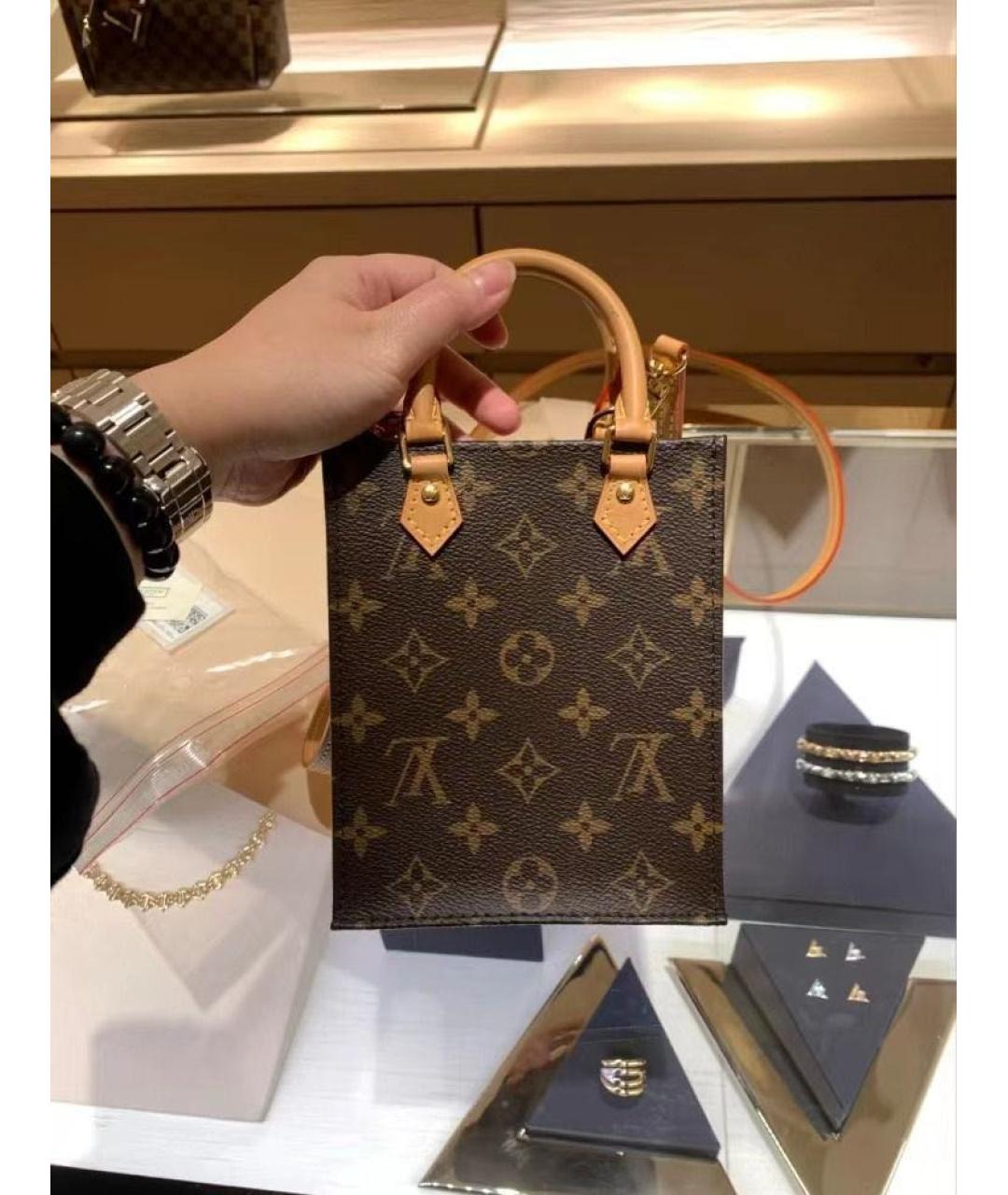 LOUIS VUITTON Коричневая сумка через плечо, фото 6