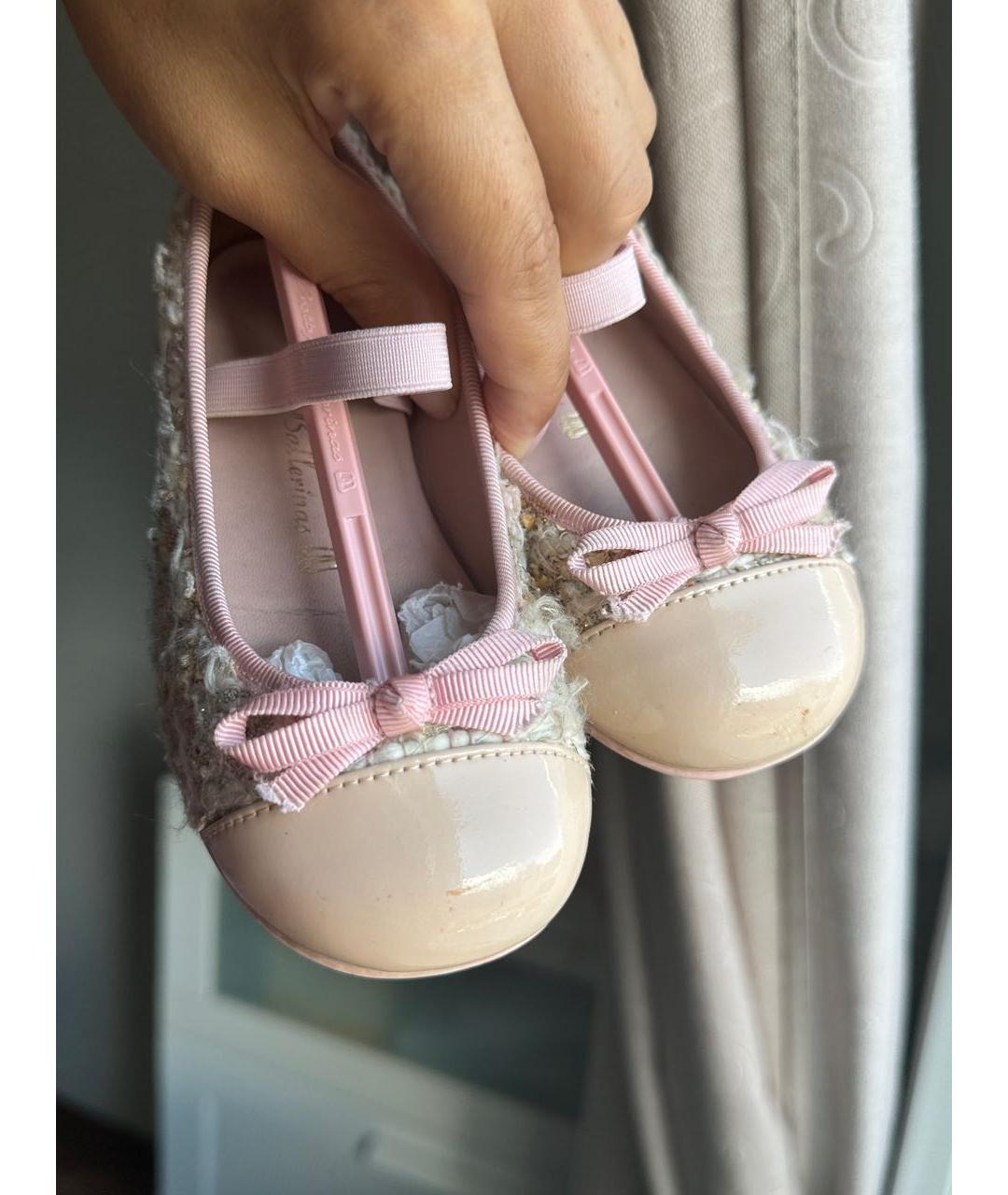 PRETTY BALLERINAS Розовые текстильные балетки и туфли, фото 4