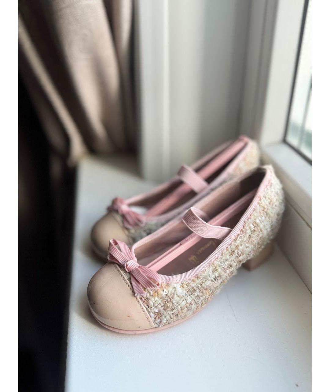 PRETTY BALLERINAS Розовые текстильные балетки и туфли, фото 3