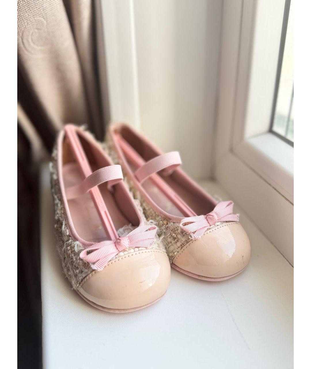 PRETTY BALLERINAS Розовые текстильные балетки и туфли, фото 2