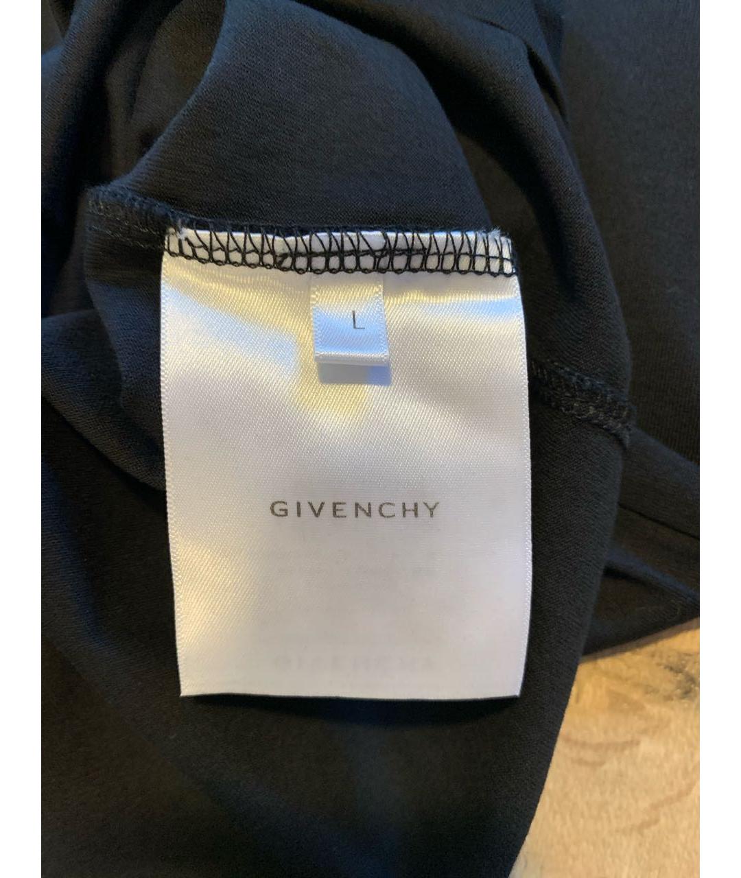 GIVENCHY Черная хлопковая футболка, фото 4