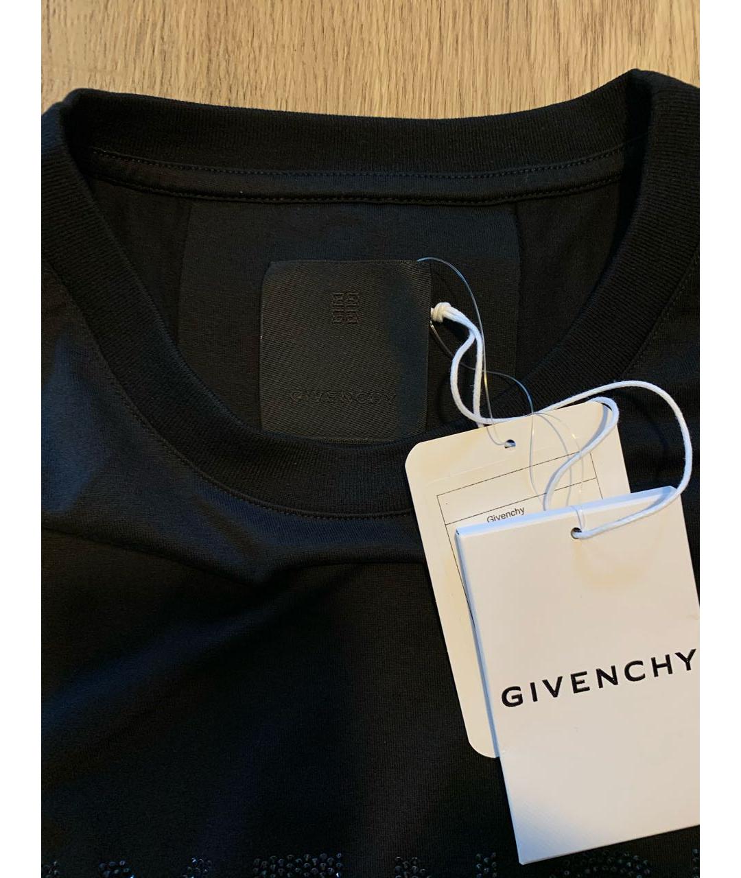 GIVENCHY Черная хлопковая футболка, фото 3