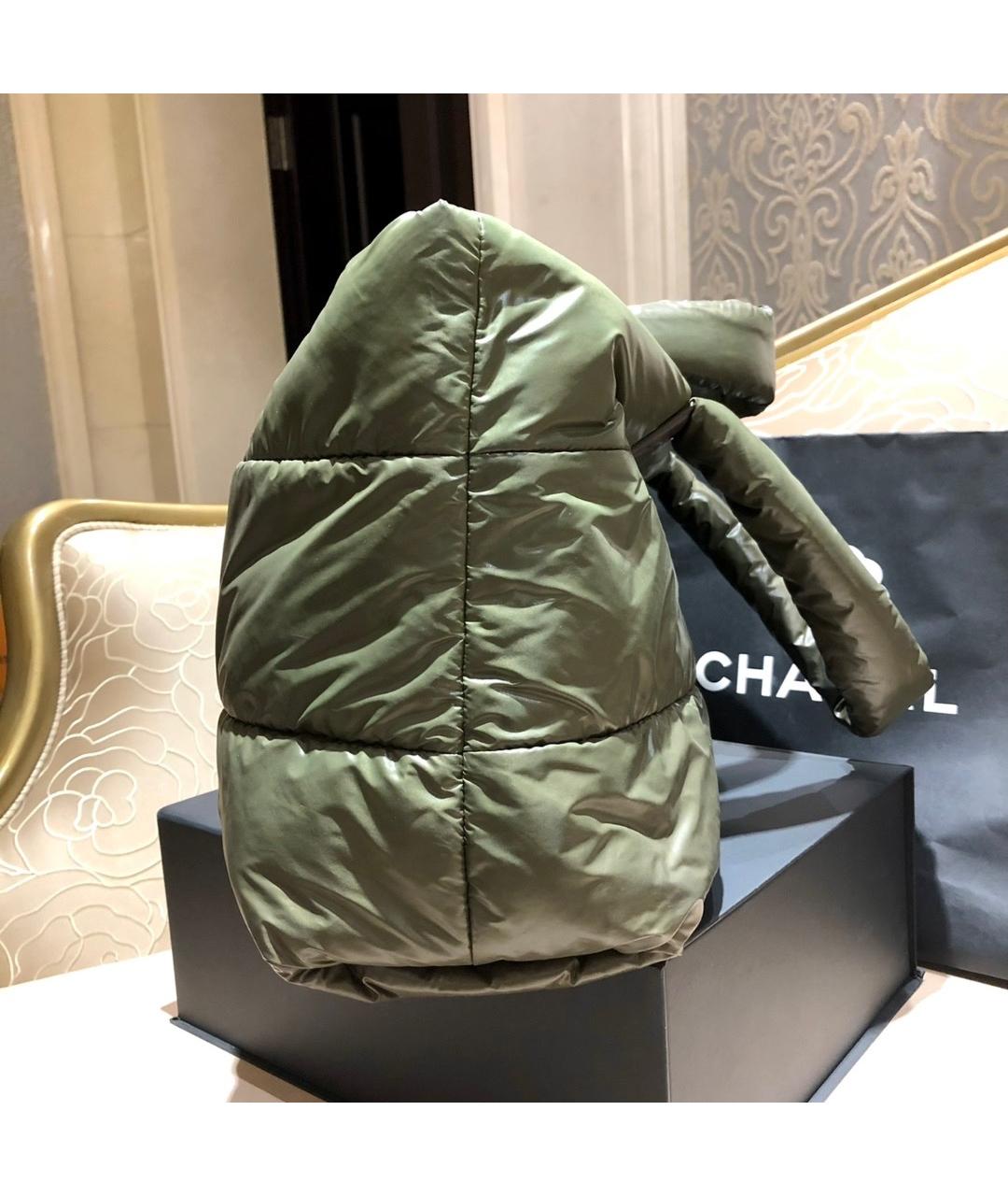 CHANEL Хаки сумка тоут, фото 5