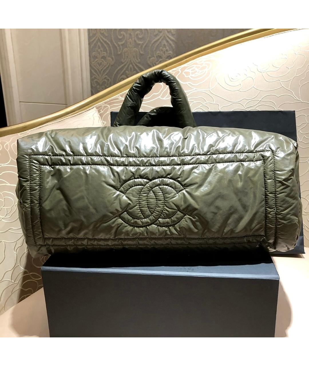 CHANEL Хаки сумка тоут, фото 3