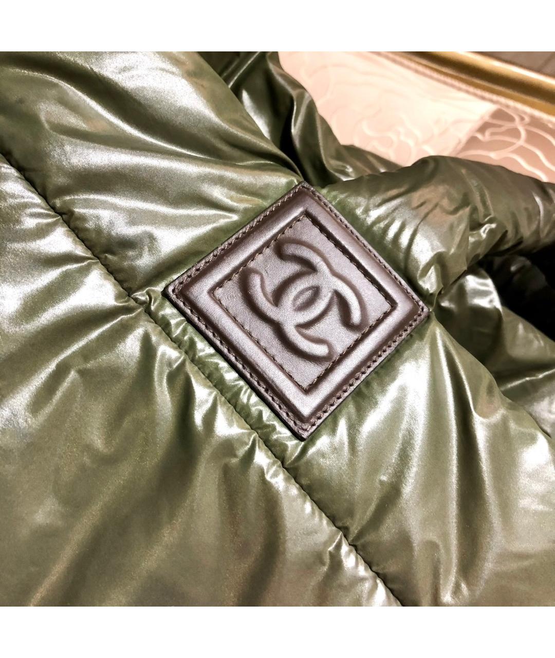 CHANEL Хаки сумка тоут, фото 4