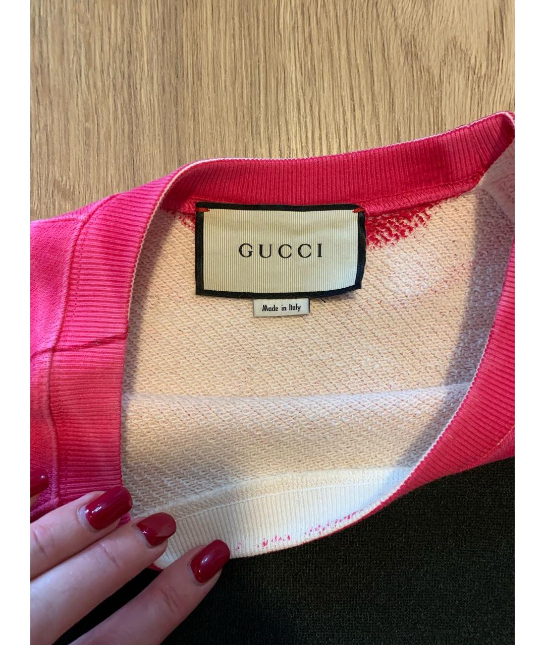 GUCCI Розовый хлопковый джемпер / свитер, фото 3