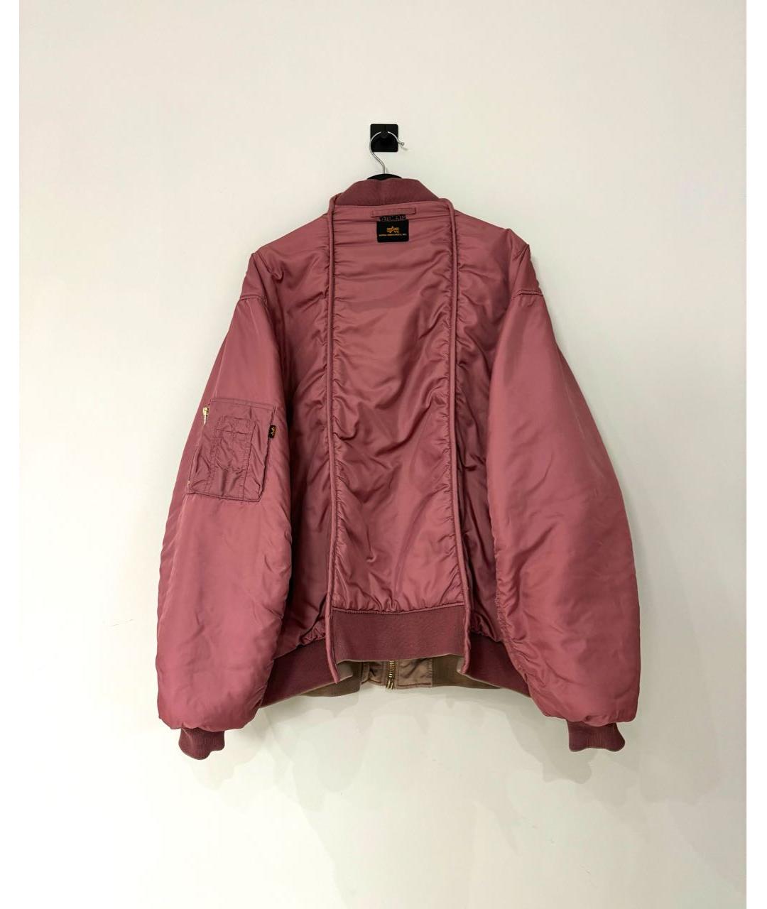 ALPHA INDUSTRIES Бежевая полиамидовая куртка, фото 4