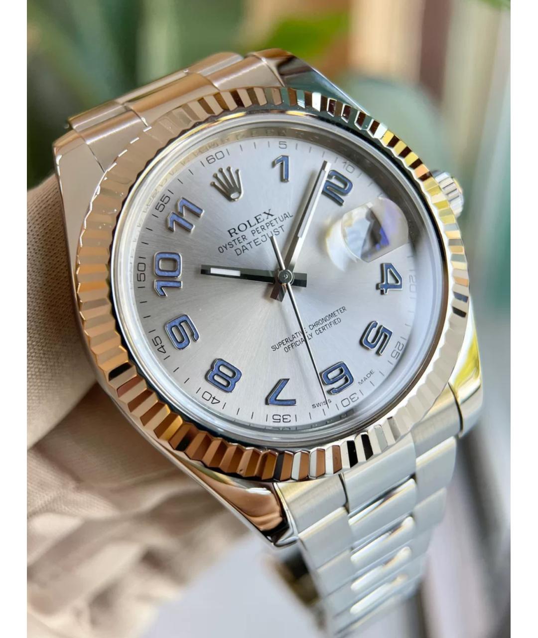 ROLEX Белые часы из белого золота, фото 2