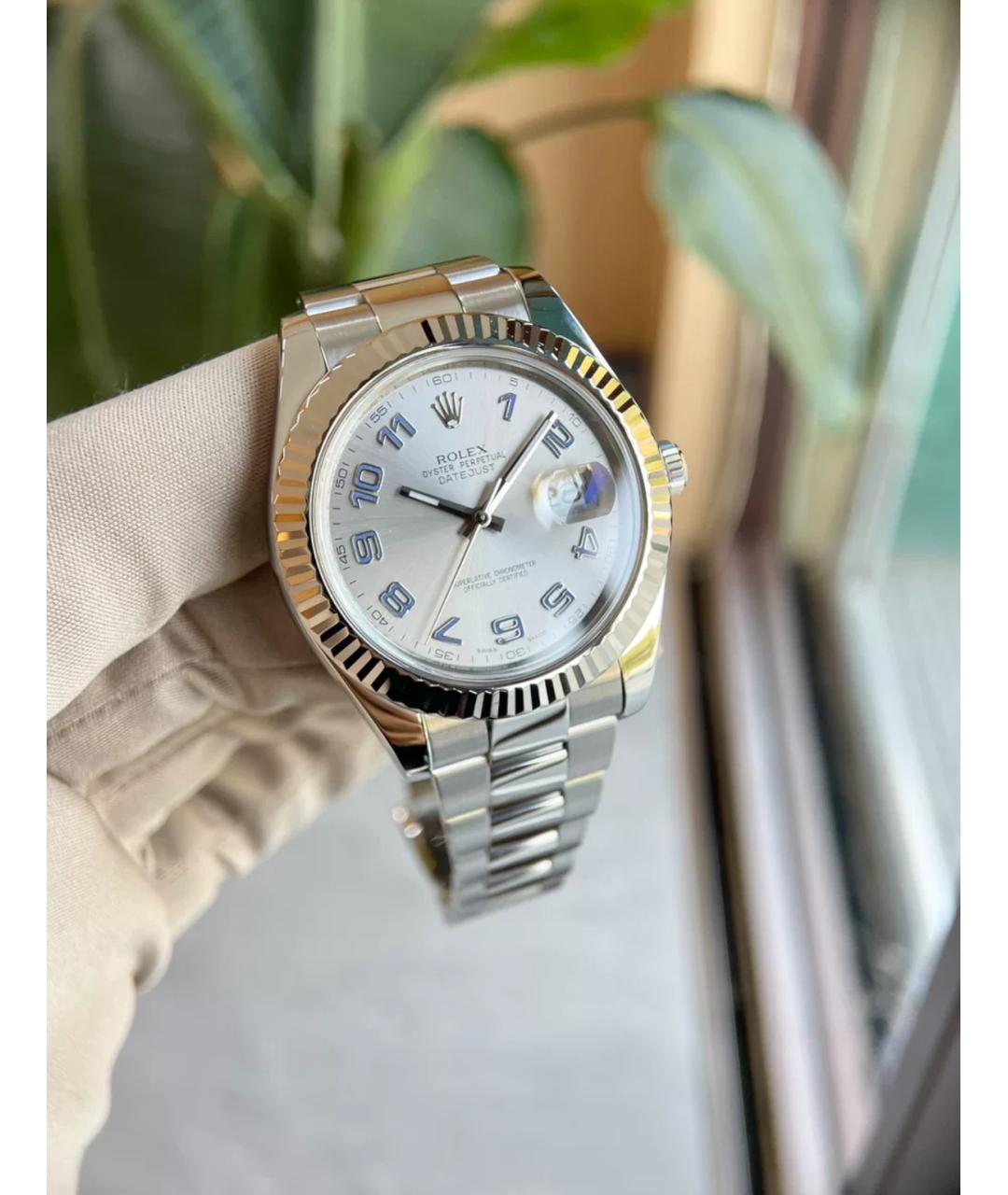 ROLEX Белые часы из белого золота, фото 3