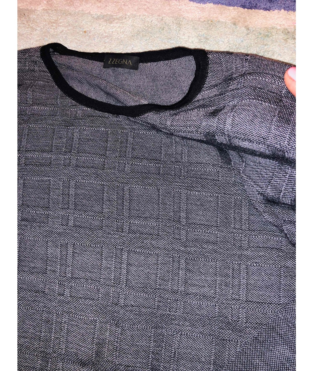 ZZEGNA Серый кашемировый джемпер / свитер, фото 2