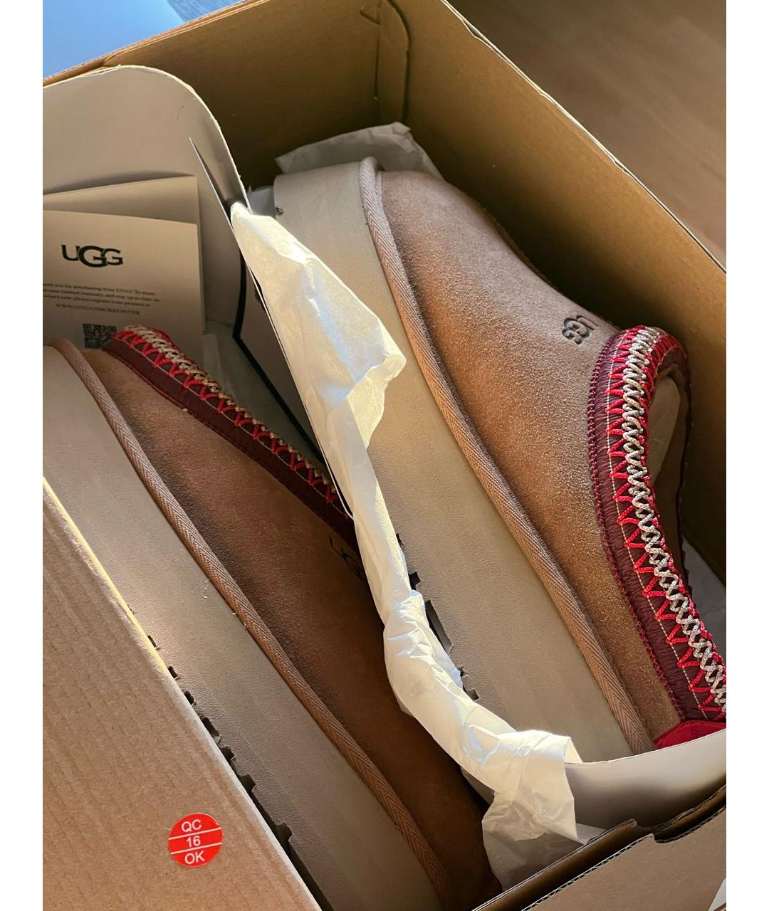 UGG AUSTRALIA Коричневые замшевые ботинки, фото 3