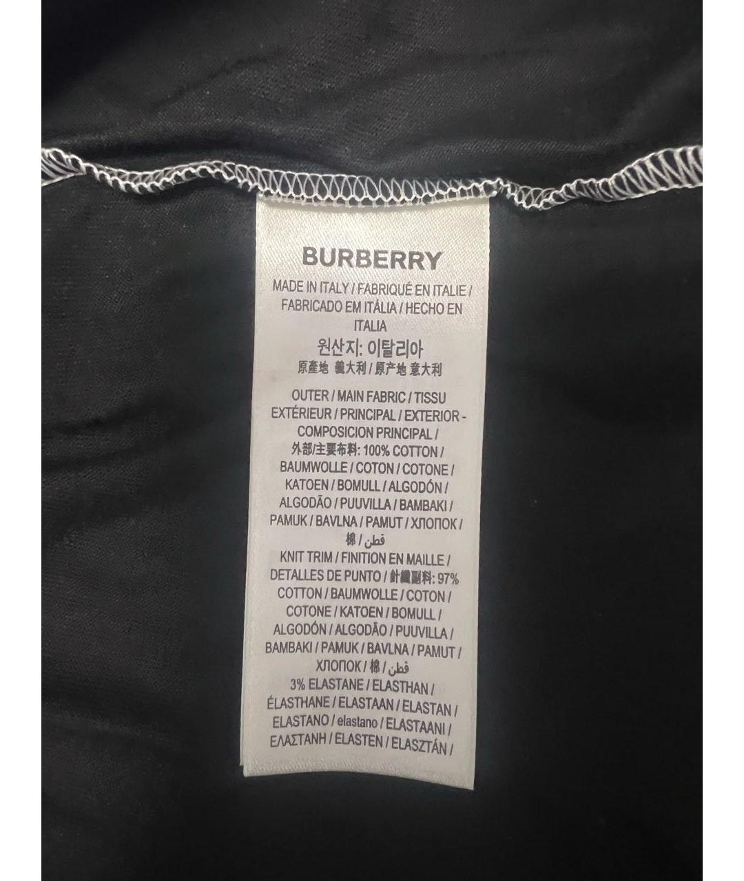 BURBERRY Мульти хлопковая футболка, фото 7