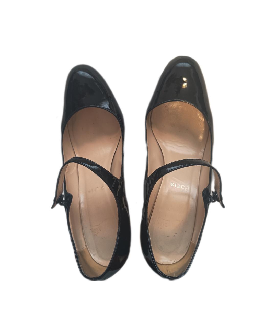 CHRISTIAN LOUBOUTIN Черные туфли из лакированной кожи, фото 3