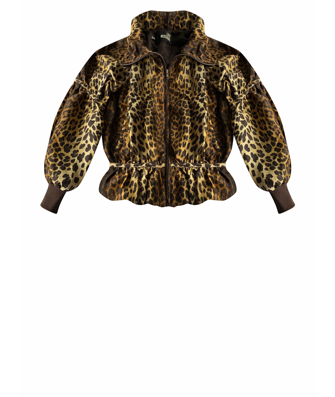 MOSCHINO Коричневая полиамидовая куртка, фото 1
