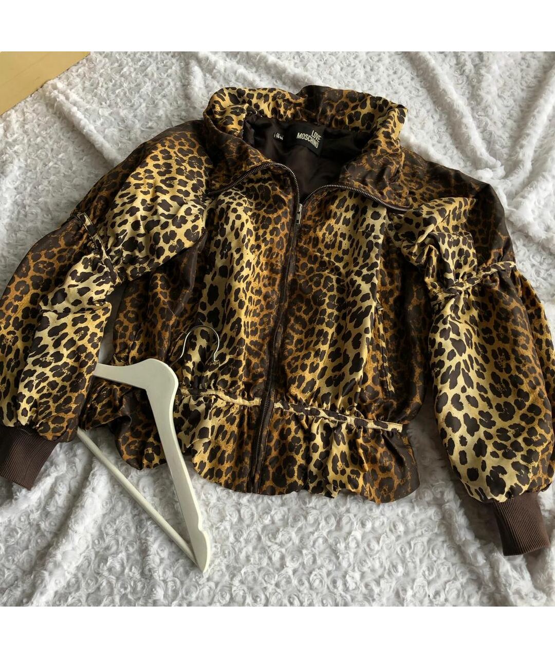 MOSCHINO Коричневая полиамидовая куртка, фото 2