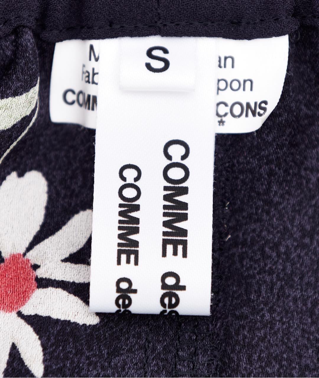 COMME DES GARÇONS Темно-синий полиэстеровый костюм с брюками, фото 8