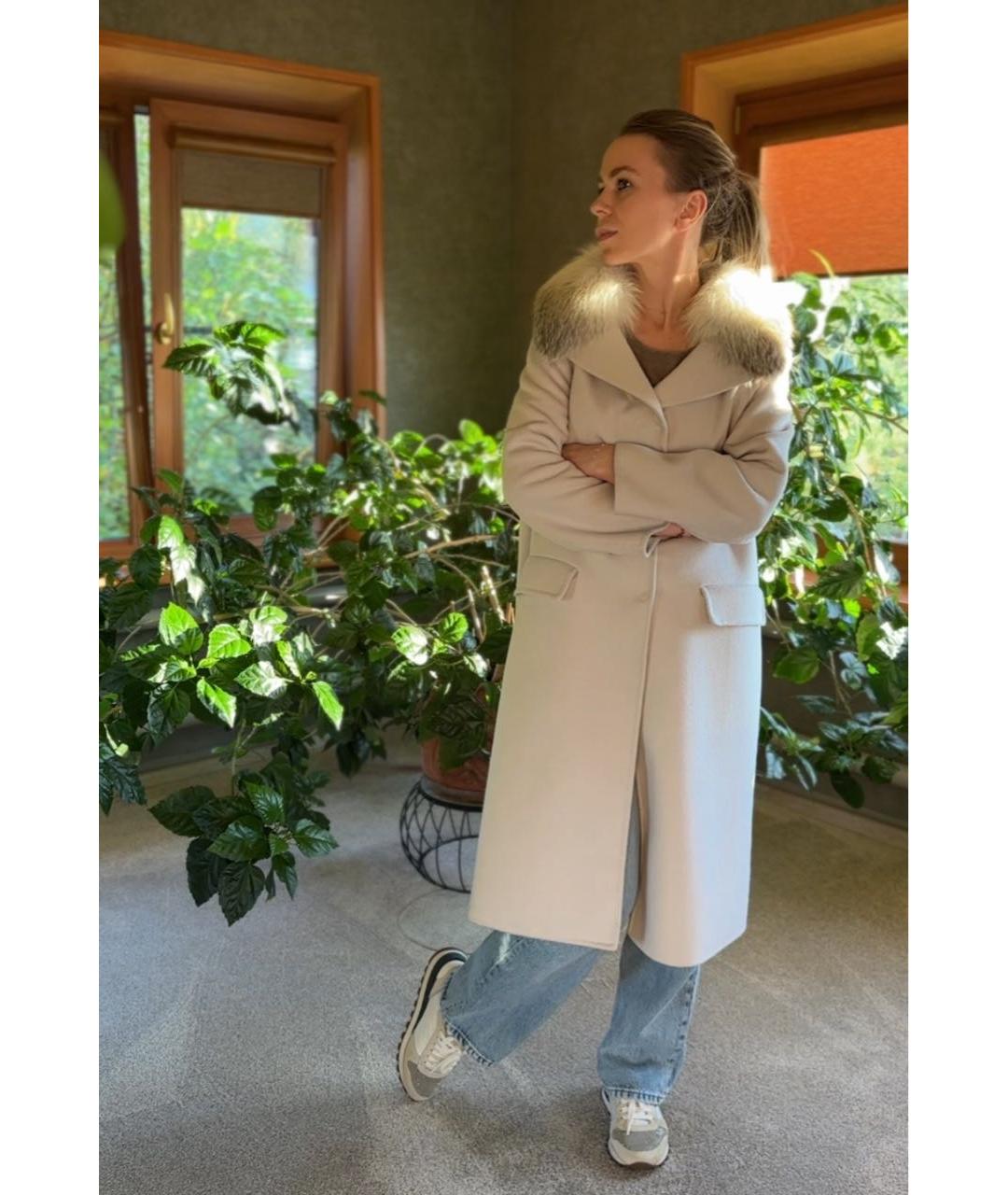 PRADA Бежевое кашемировое пальто, фото 5