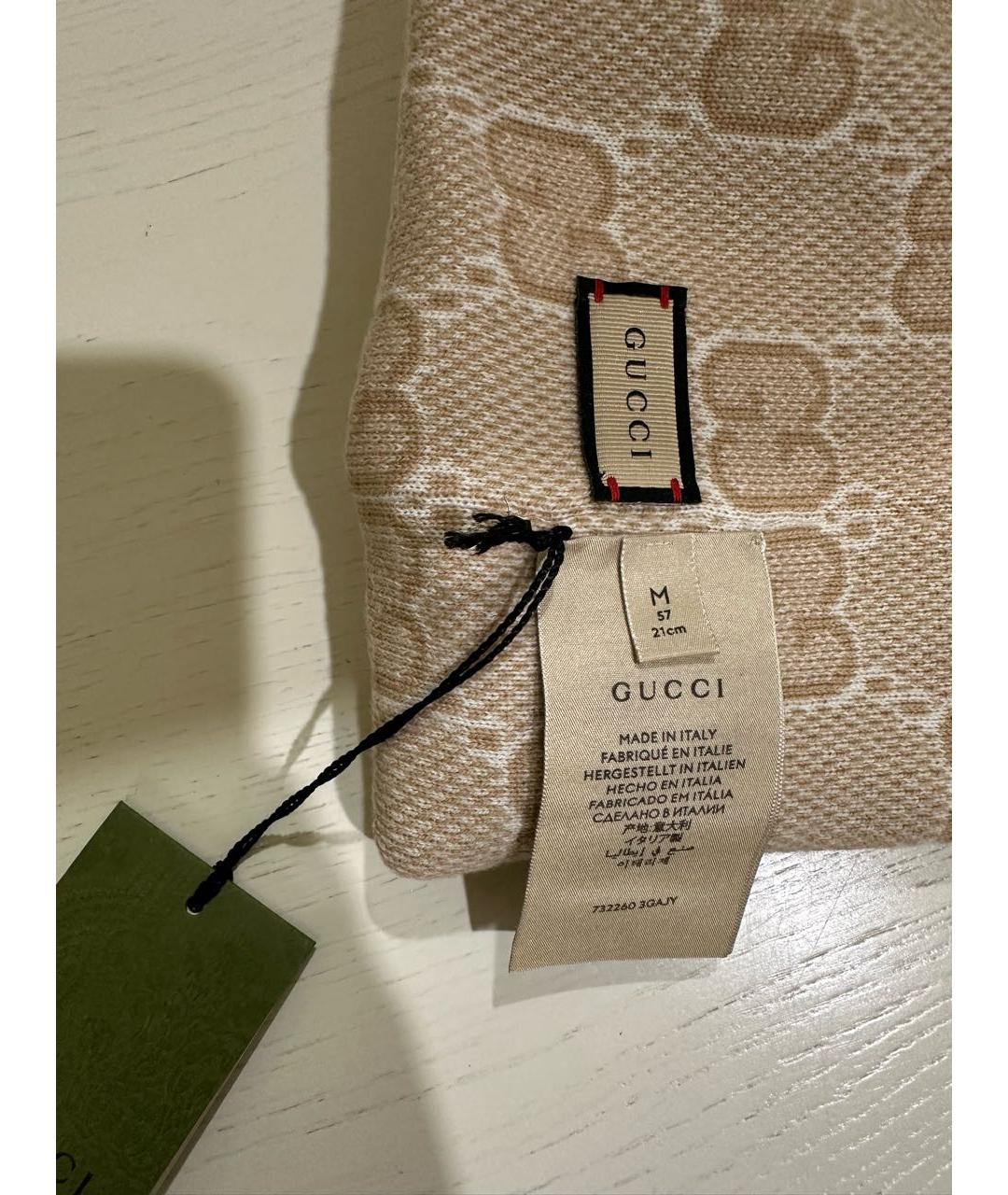 GUCCI Бирюзовая шерстяная шапка, фото 4