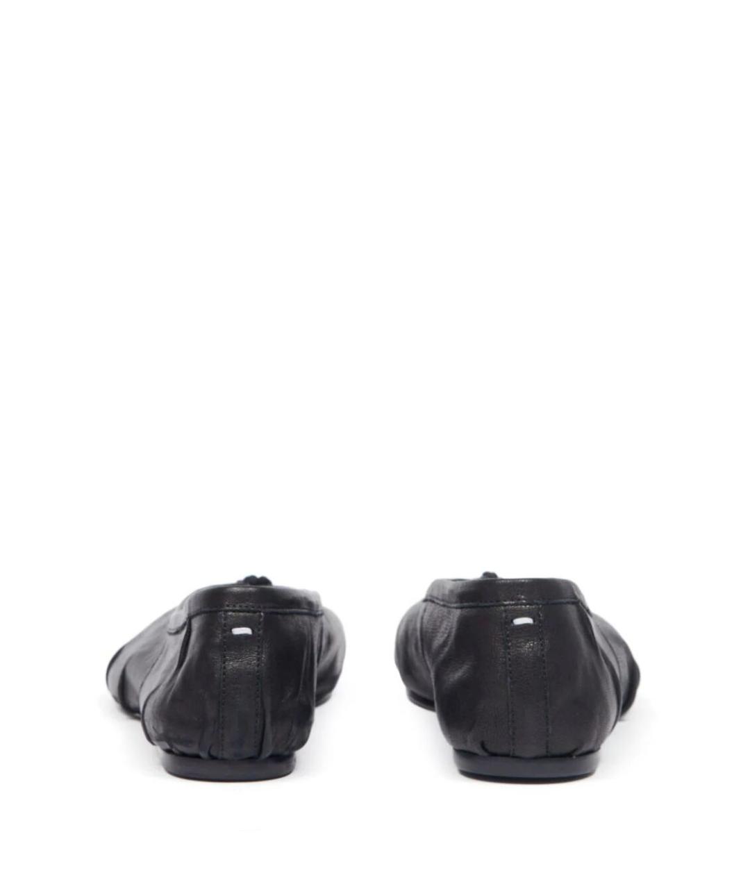 MAISON MARGIELA Черные кожаные балетки, фото 6