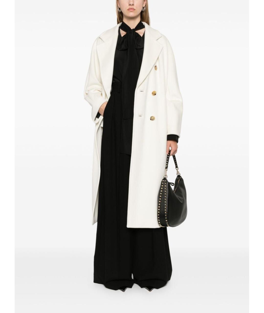 MAX MARA Белое шерстяное пальто, фото 4