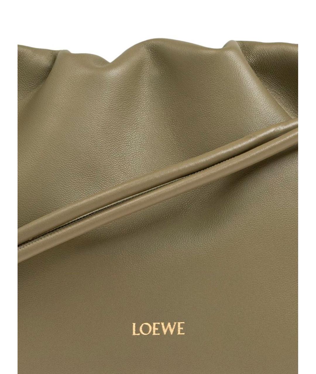 LOEWE Зеленая кожаная сумка через плечо, фото 5