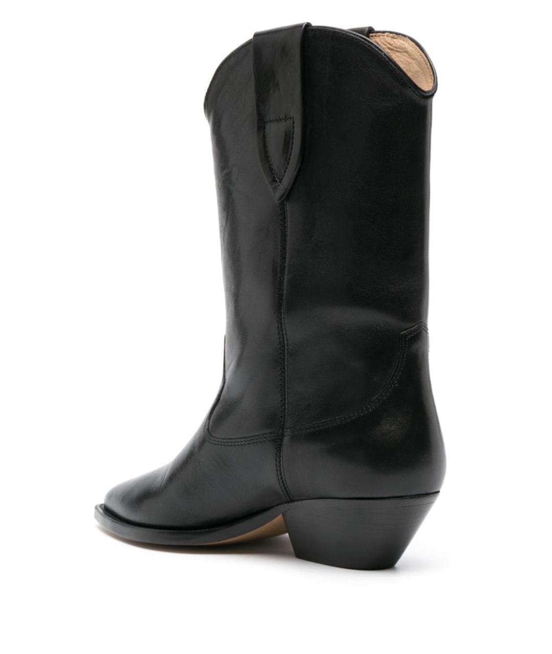 ISABEL MARANT Черные кожаные полусапоги, фото 3