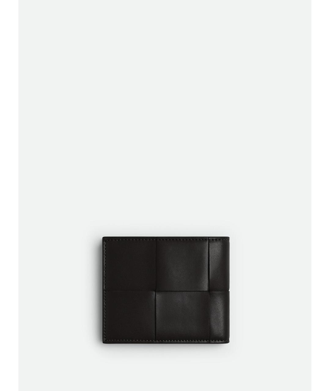 BOTTEGA VENETA Черный кожаный кошелек, фото 3