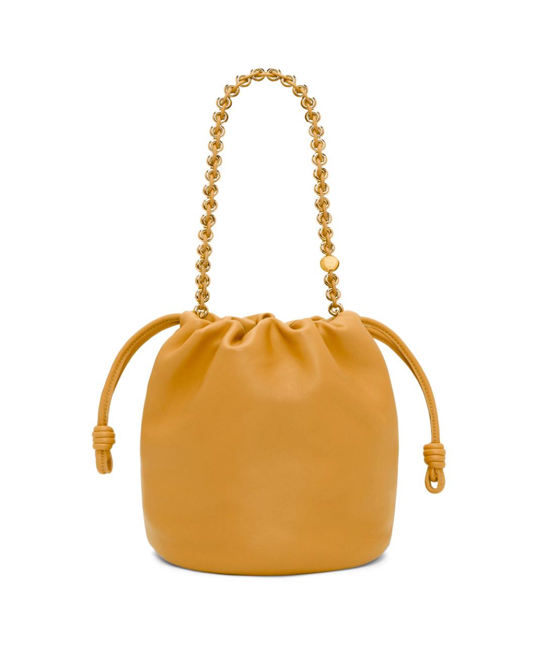 LOEWE Желтая кожаная сумка через плечо, фото 3