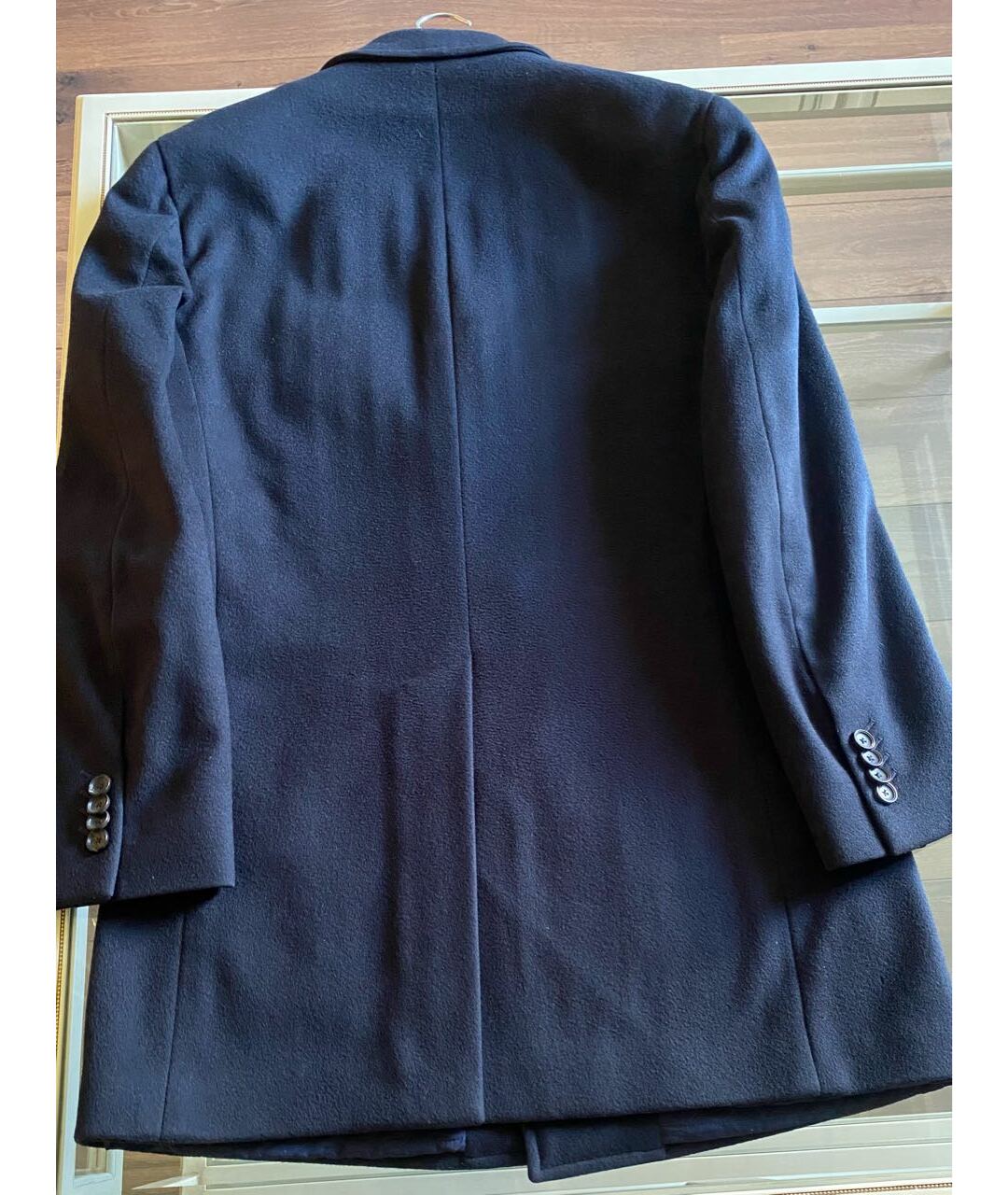 ZZEGNA Темно-синее шерстяное пальто, фото 2