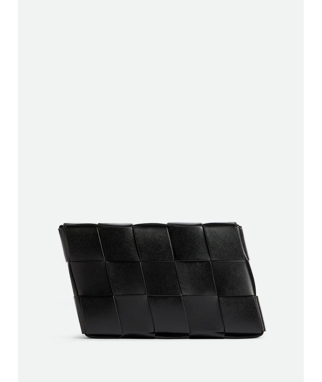 BOTTEGA VENETA Черная кожаная сумка на плечо, фото 3