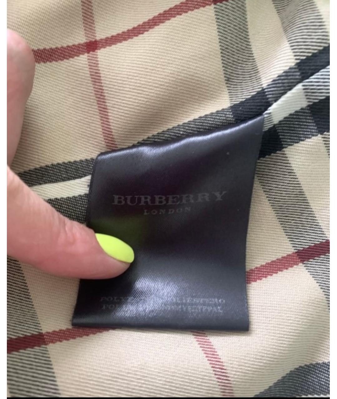 BURBERRY Бежевая хлопковая куртка, фото 5