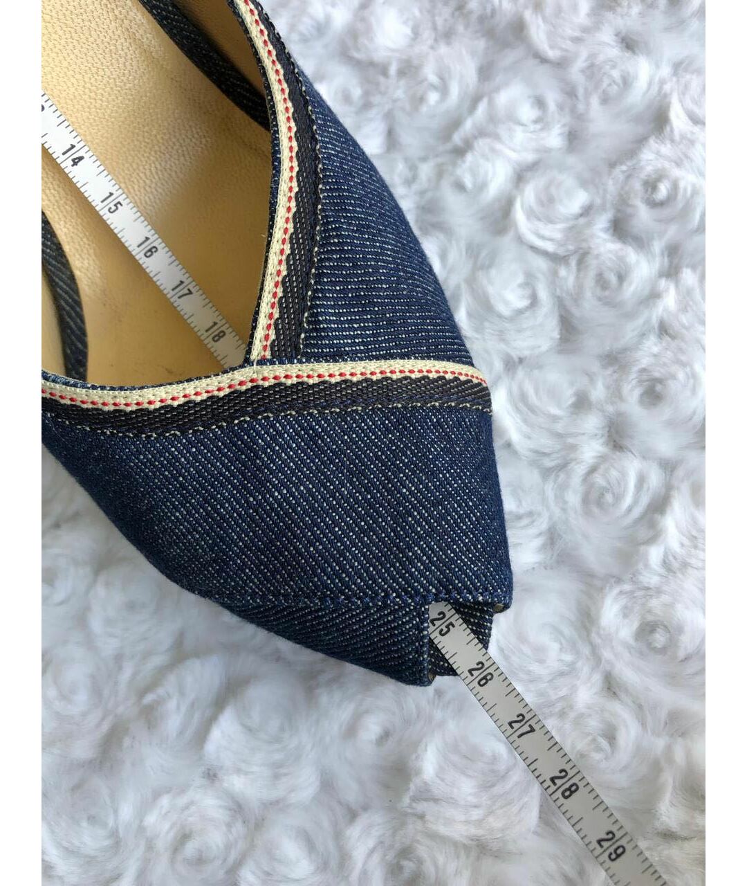 LORIBLU Синие текстильные туфли, фото 8