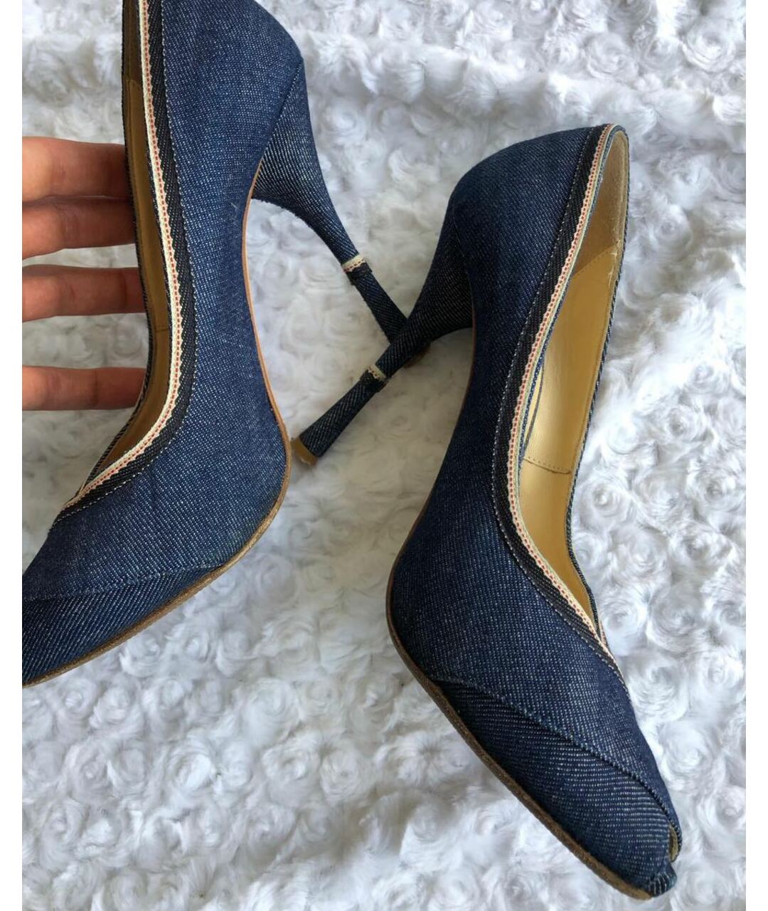 LORIBLU Синие текстильные туфли, фото 5