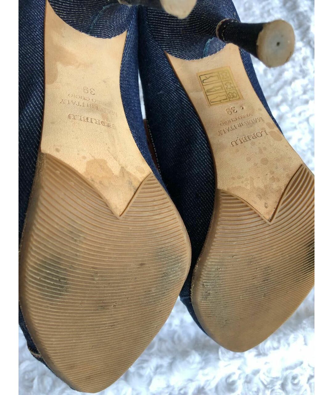 LORIBLU Синие текстильные туфли, фото 7