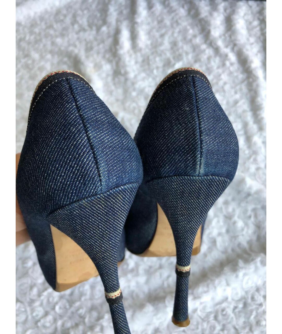 LORIBLU Синие текстильные туфли, фото 4